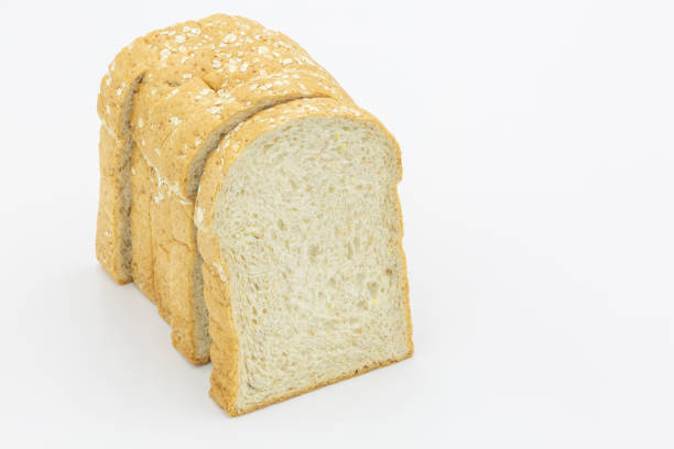 istock Sliced wholegrain bread on white background. 1094285824