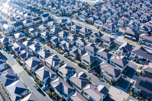 istock From the top left, residential area where sunlight is located 1094288954