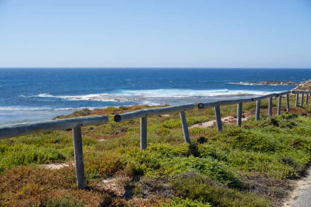 istock Wooden fence around island 1094292390