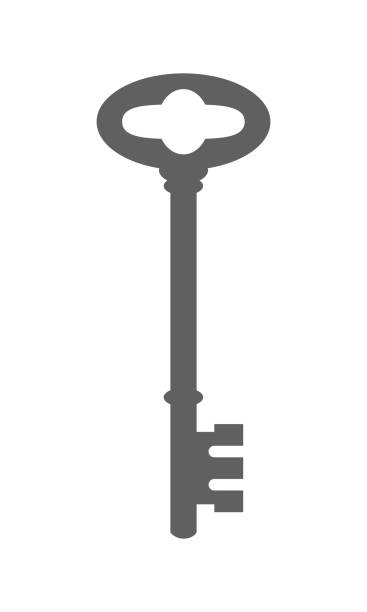 старый ключ - skeleton key stock illustrations