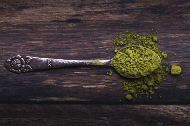 istock A vintage spoon with matcha tea powder 1094337940
