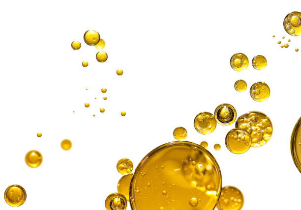 istock golden yellow bubble oil, abstract background 1094338068