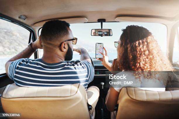 Planning The Route To Fun Stock Photo - Download Image Now - Car, Driving, Global Positioning System