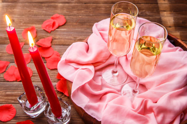 istock Romantic night with champagne, candles 1094342774