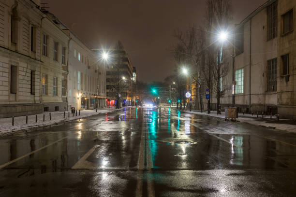 istock Sofia at night: Oborishte street 1094342968