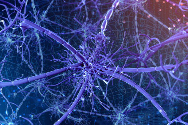 istock 3d illustration of neural networks on a digital background. Concept of artificial intelligence 1094348414