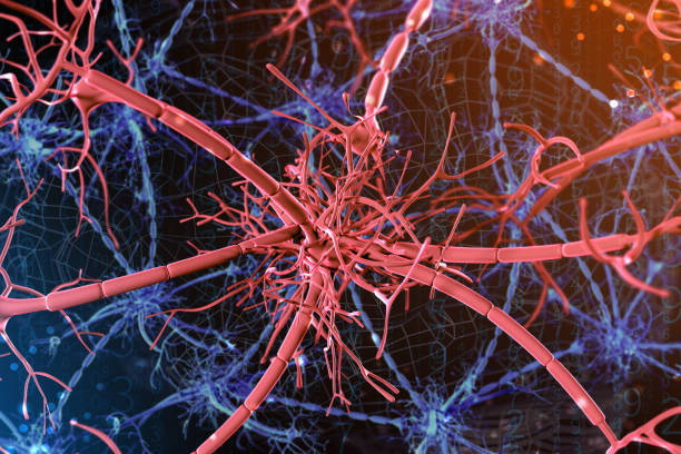 istock 3d illustration of a digital neuron and neural networks. Concept of artificial intelligence 1094348424