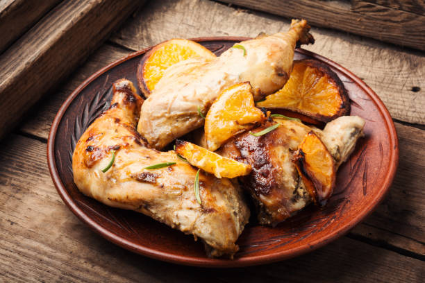 istock Baked chicken with orange sauce 1094354604