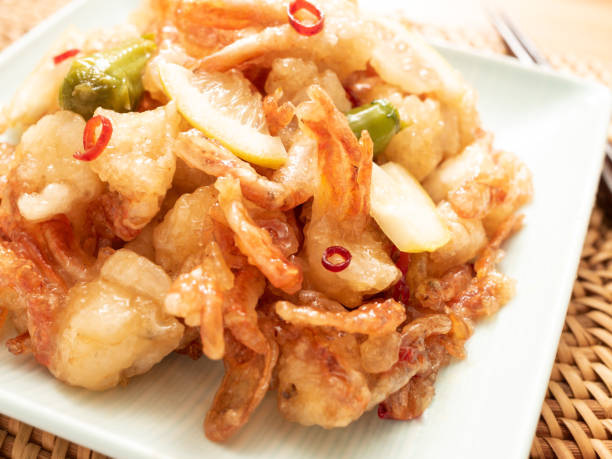 istock Deep fried baby crabs with sweet and sour sauce 1094357376