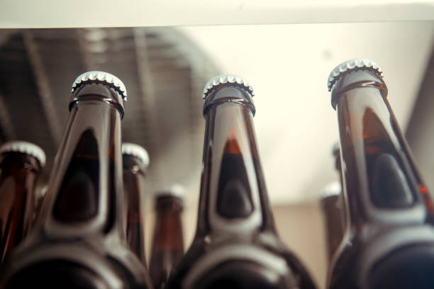 istock Bottles of beer in a fridge 1094357380
