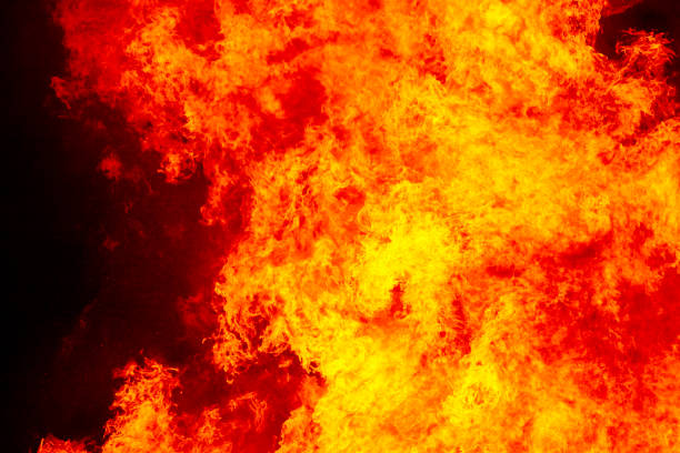 istock Fire flames detail. Fireman emergency. Carbon emission 1094360772