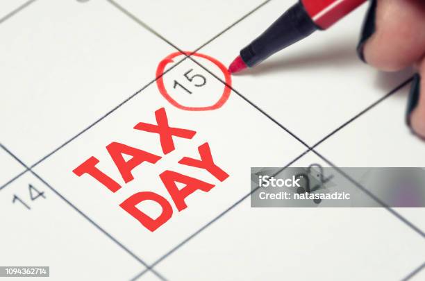 Tax Day Stock Photo - Download Image Now - Tax Form, Tax, US Tax Day