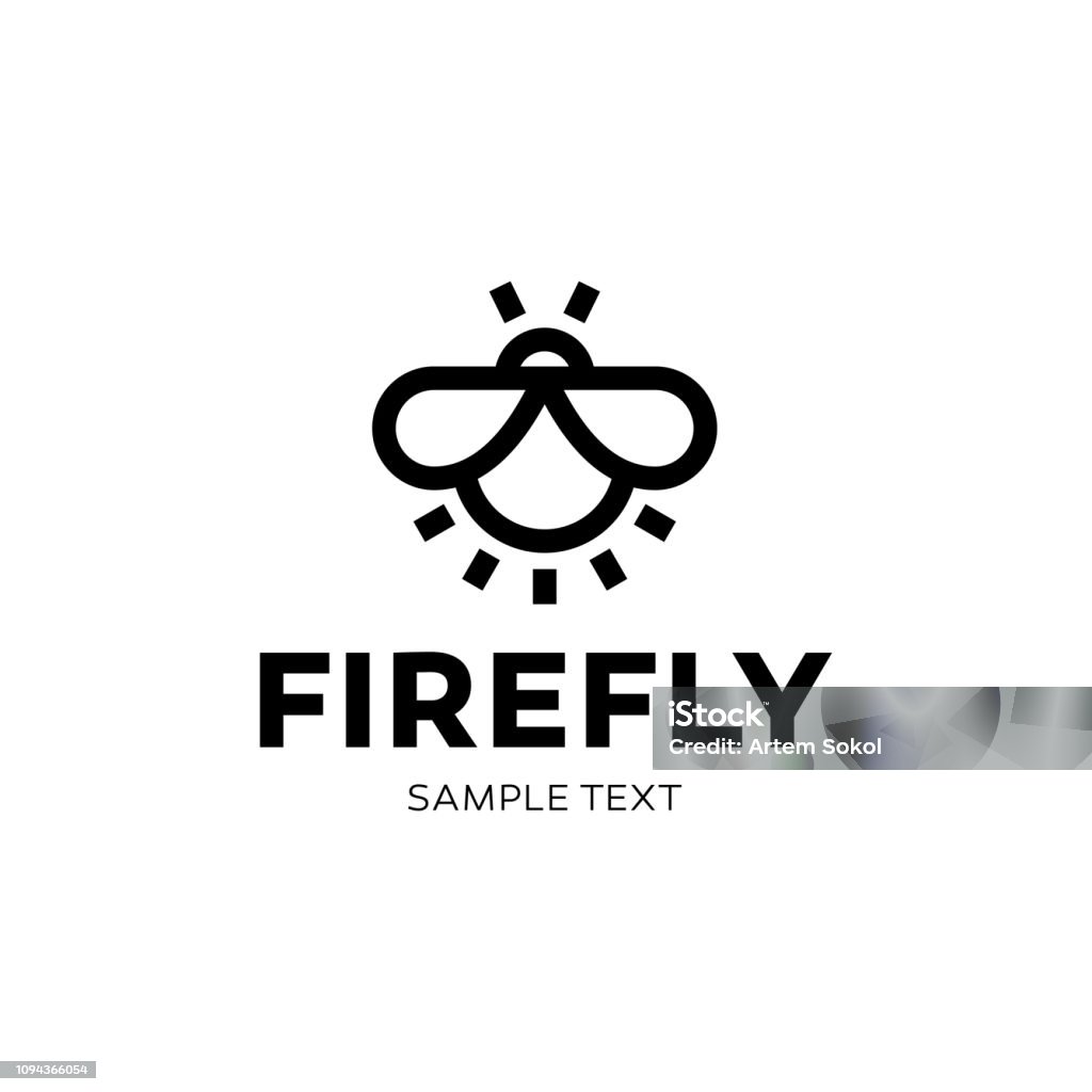 Fireflies Icon Firefly Vector Design Template Stock Illustration - Download Image Now ...