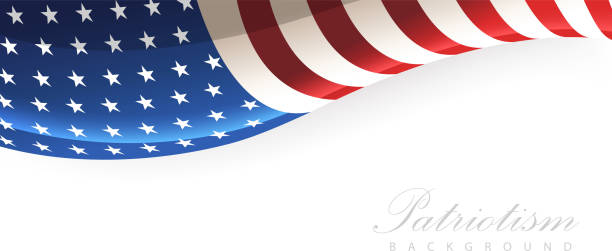 ilustrações de stock, clip art, desenhos animados e ícones de patriotism stars stripes - american flag star shape striped fourth of july