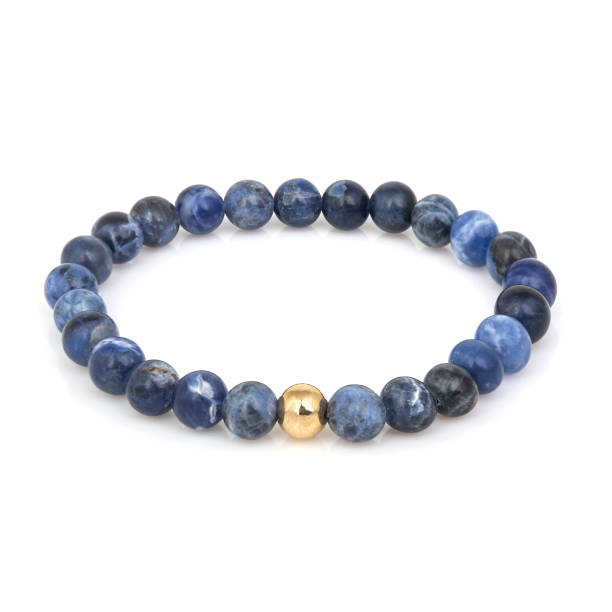 istock Fashion stone bracelet isolated on white background 1094371204
