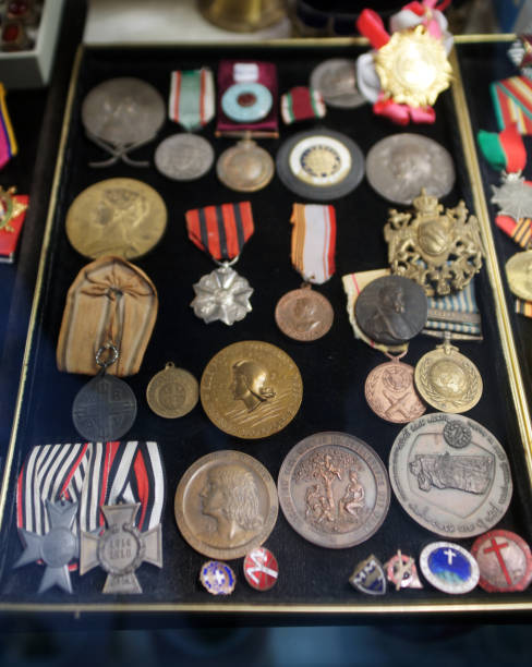 istock Veteran medals of wars 1094380952
