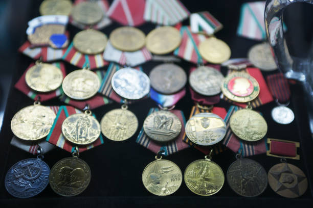 istock Veteran medals of wars 1094381016