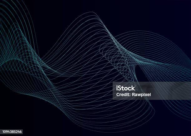 Wave Track Visualization Data Visualization Dynamic Wave Pattern Vector Stock Illustration ...