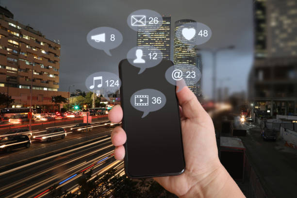 istock Social media icon computer network connection community people mobile phone app 1094387242