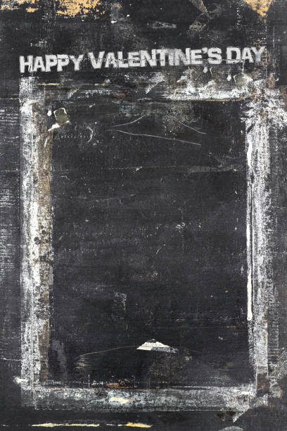 istock Happy Valentine's Day grungy chalkboard background 1094387252