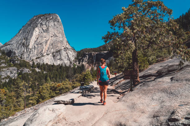 istock Woman hiker on Nevada fall trails 1094388978