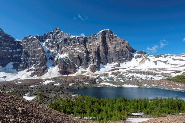 kanadischen rocky mountains, banff nationalpark - landscape national park lake louise moraine lake stock-fotos und bilder