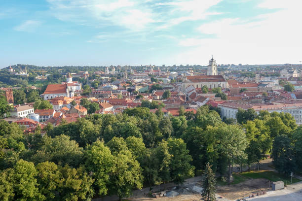 istock Overlooking Old Town Vilnius city, Lithuania 1094389570