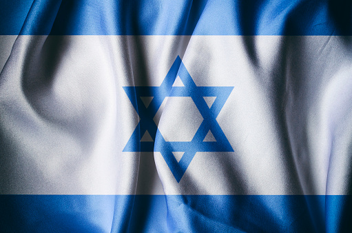Flag of Israel. National pride and identity concept.