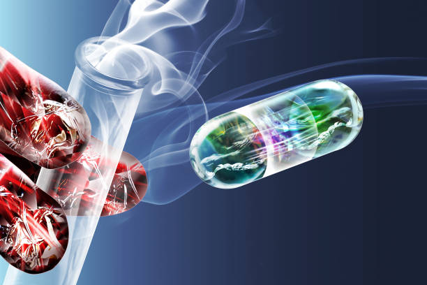 istock Development and research of new drugs by artificial intelligent robots 1094396230