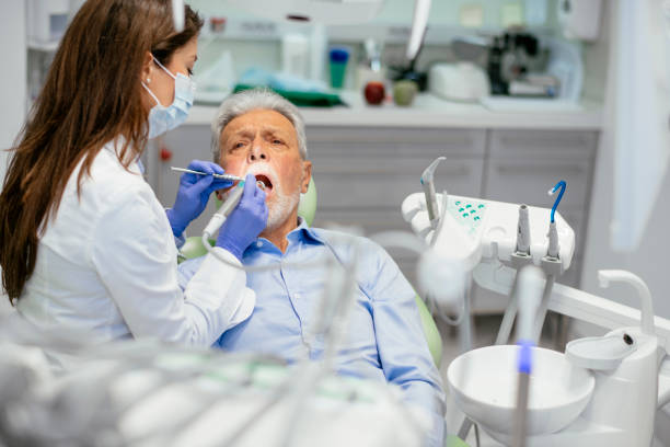 istock Senior man at the dentist 1094402958