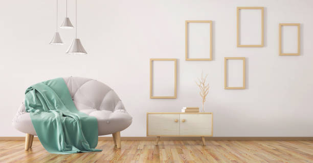istock Interior design of modern living room with sofa 3d rendering 1094405302