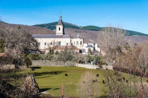 The Monastery of Santa Maria de El Paular. It is a former Carthusian monastery located just northwest of Madrid, in the town of Rascafria, in the Valley of Lozoya.