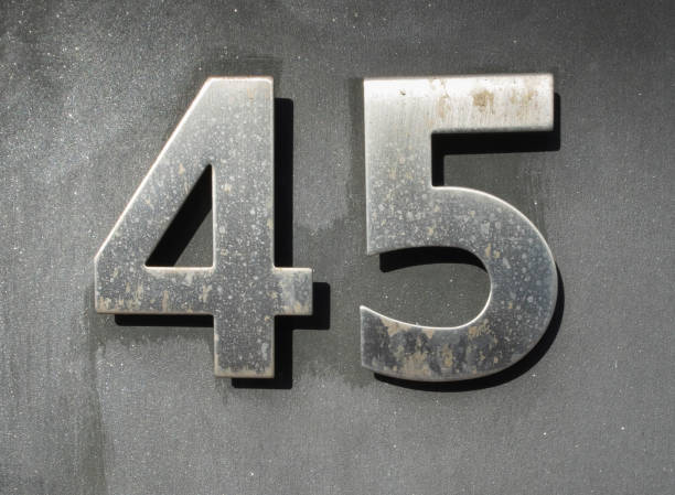istock Metal number forty five 1094418204