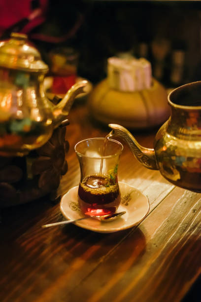 istock Traditional turkish tea ceremony in cafe 1094420878