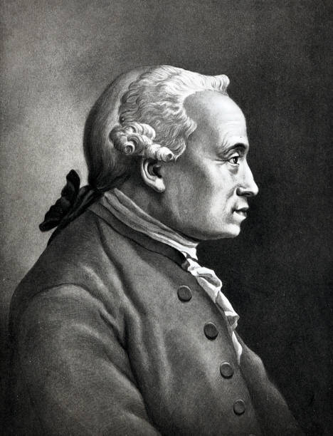 Portrait of Immanuel Kant,  german philosopher, 1724-1804