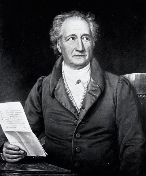 Portrait of Johann Wolfgang von Goethe,  german writer, 1749-1832 stock photo