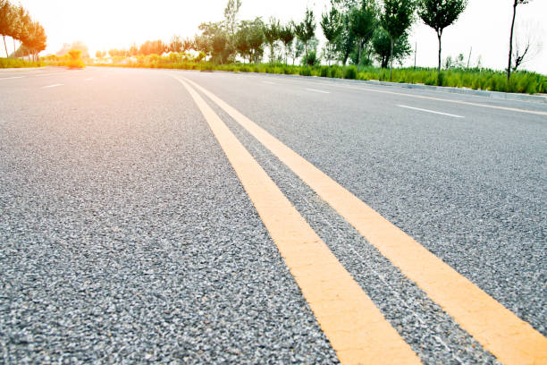 istock Double yellow lines on a road 1094424254