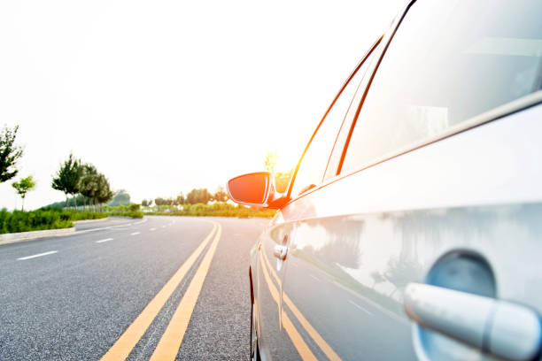 istock View from side of car on the road 1094424500