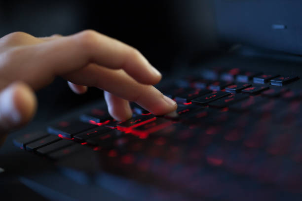 istock Cute boy playing game-GAMER 1094427640