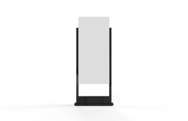 istock Outdoor advertising stand on isolated white background, 3d illustration 1094431234