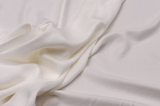 istock Ivory crepe from China silk fabric 1094439714
