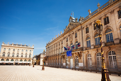 Townhall on Place Stanislas Nancy the capital of the north-eastern French department of Meurthe-et-Moselle, France, Europe