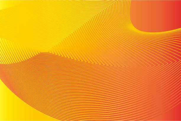 волны красной линии - backgrounds abstract swirl fractal stock illustrations
