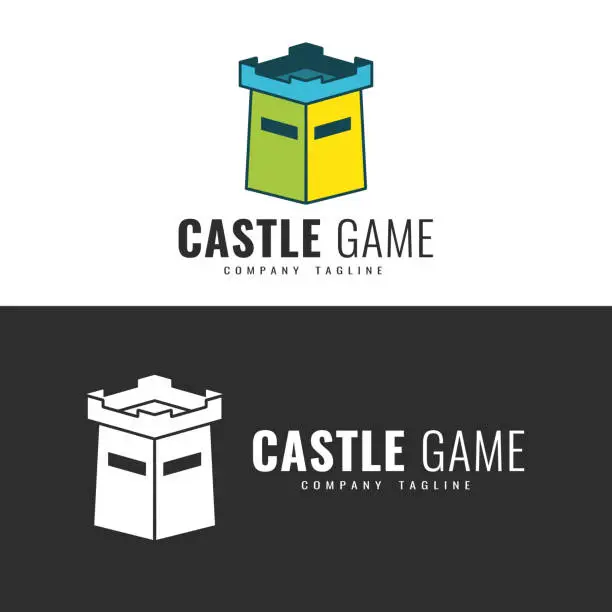 Vector illustration of Logo game studio