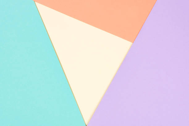 istock minimalistic modern yellow, blue, purple and orange abstract background with copy space 1094454400