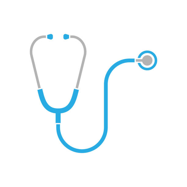 znak stetoskopowy - stethoscope stock illustrations