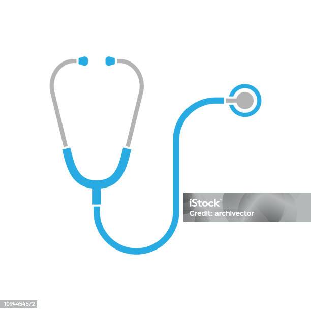 Stethoscope Sign Stock Illustration - Download Image Now - Stethoscope, Icon Symbol, Doctor