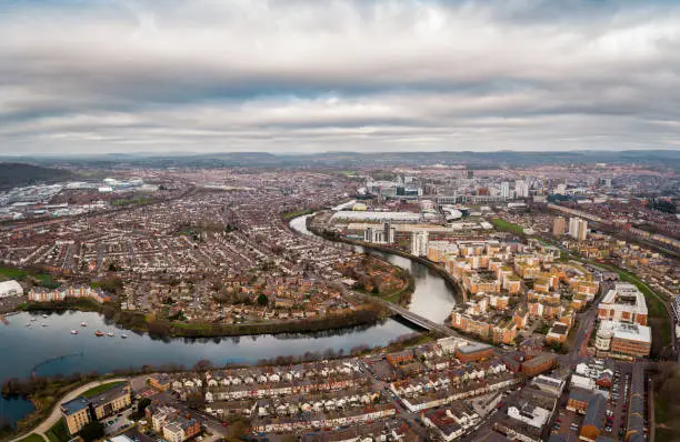 Photo of Aerial view of Cardiff Bay