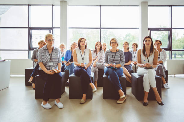 istock Female professionals attending a seminar 1094458184