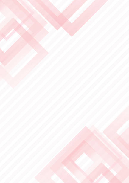 abstrakcyjny geometryczny wzór tła - projekt szablonu - czerwony różowy - wektor ilustracja - pink paper backgrounds diary stock illustrations